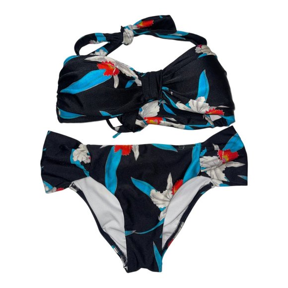 Billabong Other - Billabong Black blue red and white colors 2 pcs Bikini set Size 10